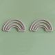 rainbow shaped paper clips, nature decorative paper clips