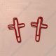 fun shaped paper clips in religious cross outline