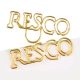 RESCO shaped paper clips, name decorative paper clips