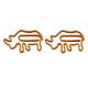 rhino decorative paper clips, rhinoceros animal shaped paper clips