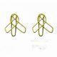 wire jumbo paper clips in ribbon outline