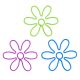Sakura shaped paper clips, cute flower decorative paper clips