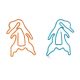 animal shaped paper clips, salted duck decorative paper clips
