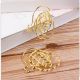 Santa Claus decorative paper clips, gold Christmas shaped paper clips
