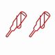 screwdriver shaped paper clips, tool decorative paper clips