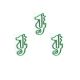 fish shaped paper clips in seahorse outline