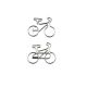 bike shaped paper clips, bicycle shaped paper clips