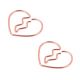 broken heart shaped paper clips