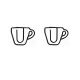 coffee cup shaped paper clips, expresso cup paper clips