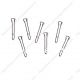 Sports shaped paper clips in golf tee outline