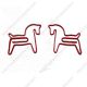 animal shaped paper clips in horse outline