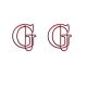shaped paper clips in letter G outline, initial wire paper clips