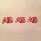 letters AB shaped paper clips
