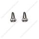 nose shaped paper clips in black wire