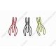 tool shaped paper clips in pliers outlines