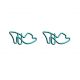 shoe shaped paper clips in sandal outline