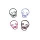skull shaped paper clips, halloween paper clips