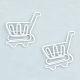 shopping cart shaped paper clips, cute decorative paper clips