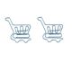 shopping cart shaped paper clips, decorative paper clips
