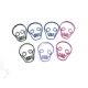 skull shaped paper clips, cute decorative paper clips