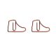 sneakers shaped paper clips, shoe promotional paper clips