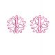 snowflake decorative paper clips, shaped paper clips