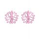 snowflake decorative paper clips, shaped paper clips