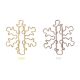 snowflake decorative paper clips, custom shaped paper clips