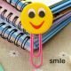 soft PVC silicone paper clips in smile, plastic paper clips