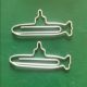 submarine shaped paper clips, cute decorative paper clips