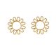 sunflower shaped paper clips, decorative gold paper clips