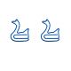 swan or goose animal shaped paper clips