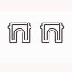 triumphal arch shaped paper clips, landmark decorative paper clips
