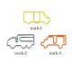 truck shaped paper clips, decorative paper clips