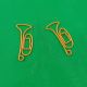 trumpet shaped paper clips, decorative paper clips