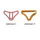 briefs underpants shaped paper clips, decorative paper clips