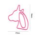 unicorn shaped paper clips, animal paper clips