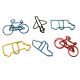mix vehicles shaped paper clips, decorative paper clips