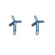 wind turbine shaped paper clips in blue wire