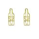 wine bottle shaped paper clips, gold paper clips