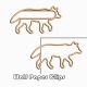 wolf shaped paper clips, cute decorative paper clips