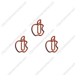 Mac Apple logo paper clips, custom paper clips