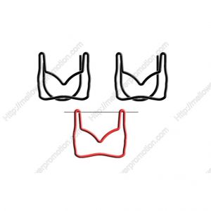 bra shaped paper clips, brassiere shaped paper clips