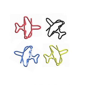 aeroplane jet shaped paper clips, airplane decorative paper clips