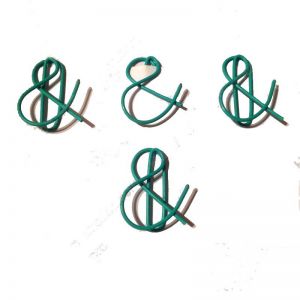 ampersand shaped paper clips, cute decorative paper clips