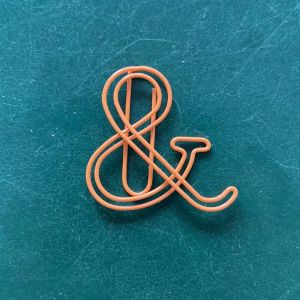 ampersand shaped paper clips, decorative paper clips