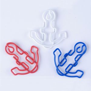 anchor shaped paper clips, creative stationery