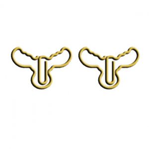 moose animal shaped paper clips