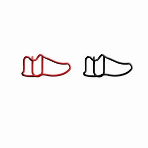 shaped paper clips in the outline of sneakers or athletic shoes, running shoe paper clips,