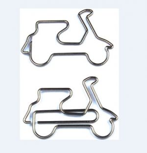 scooter decorative paper clips, shaped paper clips